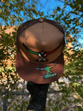 Gorra Texhorn café con bordado tricolor